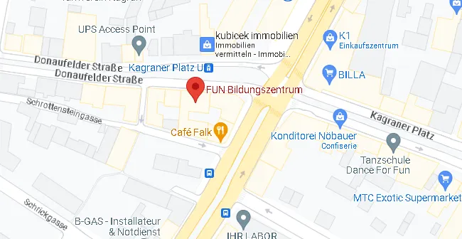 Ausschnitt aus dem Wiener Stadtplan