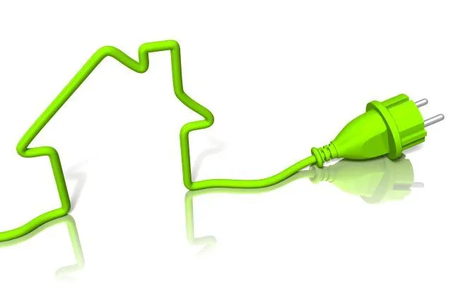 Grafik die ein Kabel zeigt, welches die Umrisse eines Hauses nachbildet.